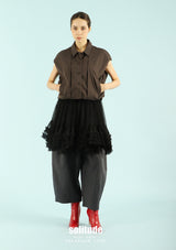 Charcoal Drop Shoulder Vest