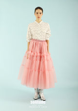 Off-White Ruffles Dots Woven Shirt