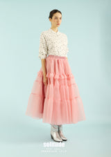Off-White Ruffles Dots Woven Shirt