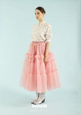 Off-White Ruffles Dots Woven Shirt
