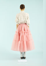 Off-White Ruffles Dots Woven Shirt
