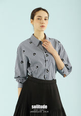 Black Checkered Long Sleeve Shirt