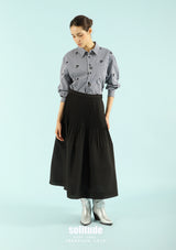 Black Checkered Long Sleeve Shirt