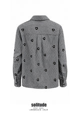 Black Checkered Long Sleeve Shirt