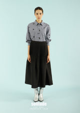Black Checkered Long Sleeve Shirt