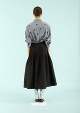 Black Checkered Long Sleeve Shirt