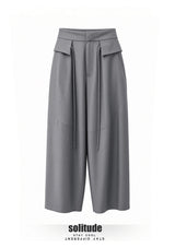 Grey Pockets Pants