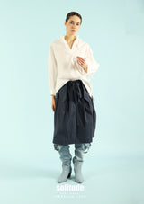 Blue Striped Layers Skirt
