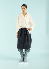 Blue Striped Layers Skirt