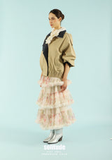 British Plaid Zip Up Jacket