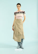 Pink Striped Knit Top