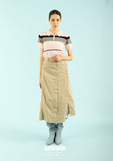 Pink Striped Knit Top