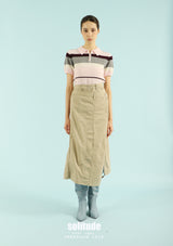 Pink Striped Knit Top