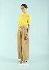 Camel Belted Pants