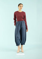 Purple Two Tone Ribbed Tee