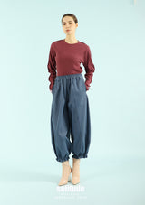 Purple Two Tone Ribbed Tee