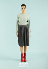 Aqua Green Two Tone Ribbed Tee