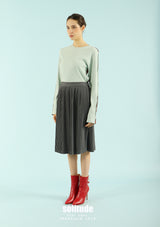 Aqua Green Two Tone Ribbed Tee