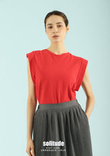 Charcoal Double Layer Jeans Cut Skirt