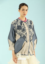 Oversized Patchwork Jacket
