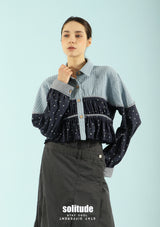 Blue Patchwork Top