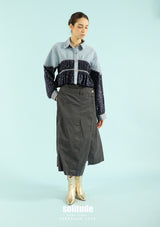 Blue Patchwork Top