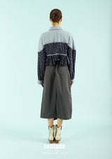 Blue Patchwork Top