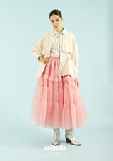 Embroidered Collar Zip Jacket
