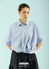 3D Cut Striped Shirt