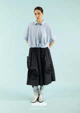 3D Cut Striped Shirt