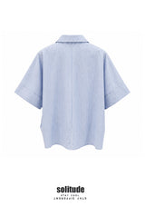 3D Cut Striped Shirt