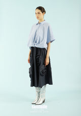 3D Cut Striped Shirt
