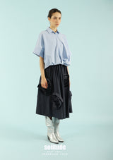 3D Cut Striped Shirt