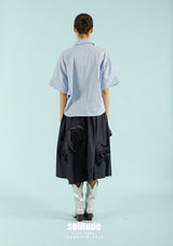 3D Cut Striped Shirt