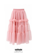 Pink Multi-Tier Skirt