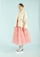 Pink Multi-Tier Skirt