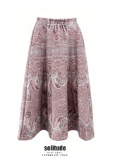 Pink Jacquard Patterned Skirt
