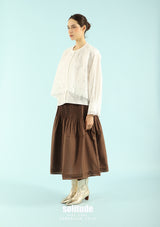 White Lace Mixed Layered Shirt