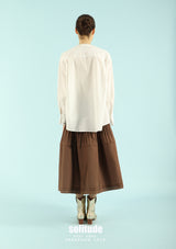 White Lace Mixed Layered Shirt