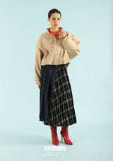Nude Zip-Up Woven Jacket