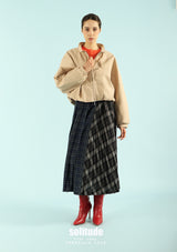 Nude Zip-Up Woven Jacket