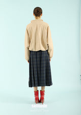 Nude Zip-Up Woven Jacket