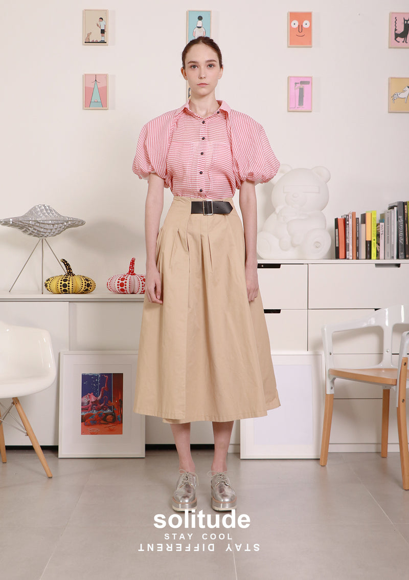 Pink Bubble Striped Shirt