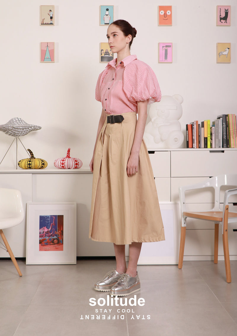 Pink Bubble Striped Shirt