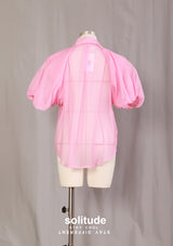 Pink Bubble Chiffon Shirt