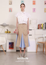 White Bow Pocket Shirt