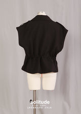 Black Sleeveless Jacket