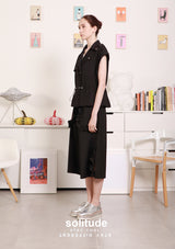 Black Sleeveless Jacket