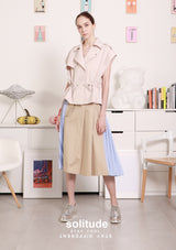 Beige Sleeveless Jacket