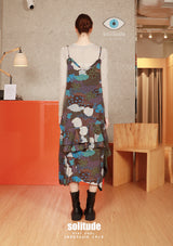 Printed Slip Dress with Tee Set